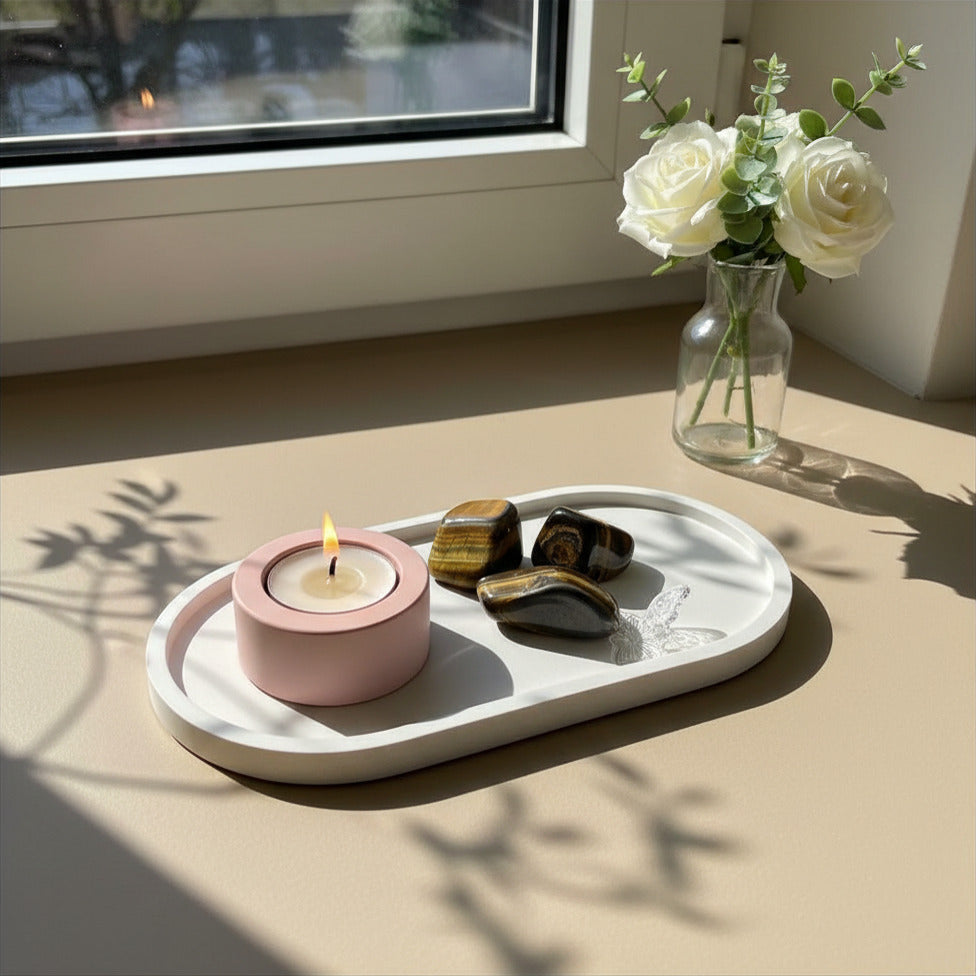 Soporte para vela de Té