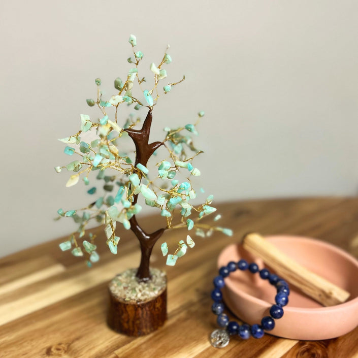 Árbol Minerales Amazonita Armonía