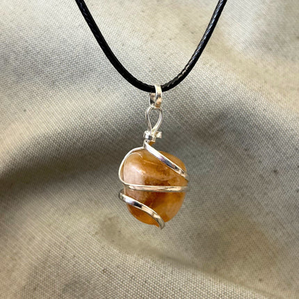 Colgante Núcleo Vital con Espiral de Citrino