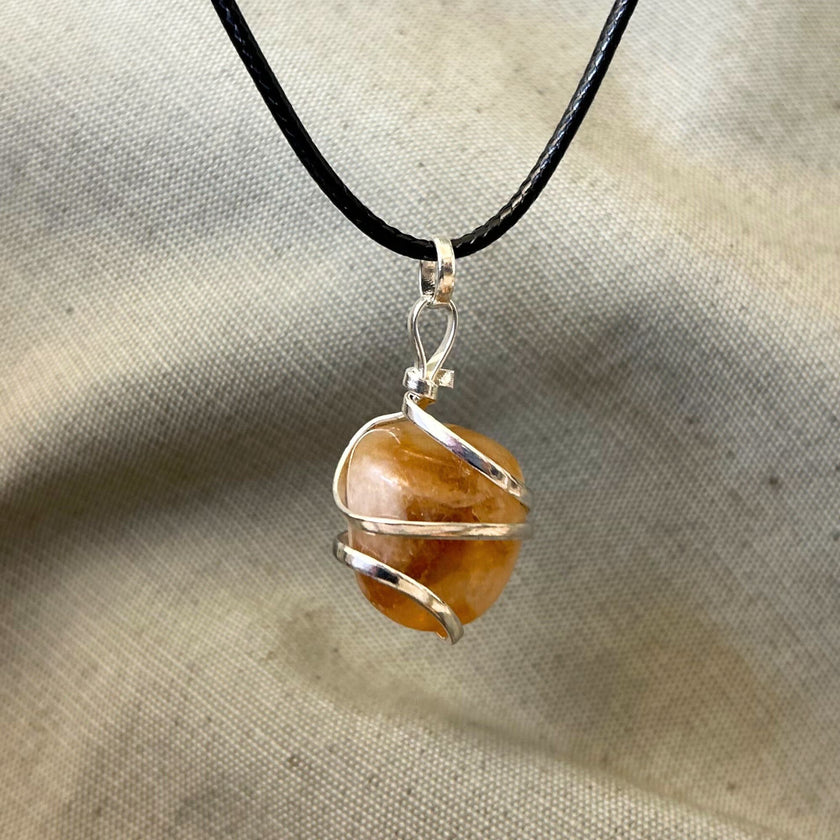 Colgante Núcleo Vital con Espiral de Citrino