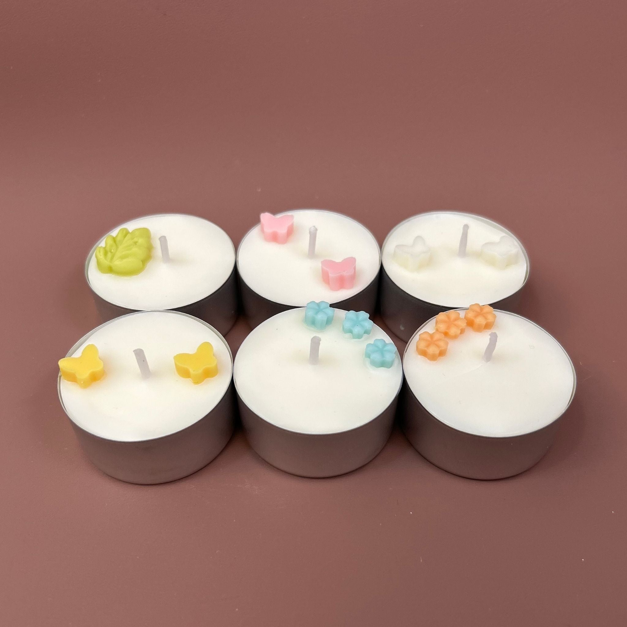 Velas de Té con Detalle de Wax Melt