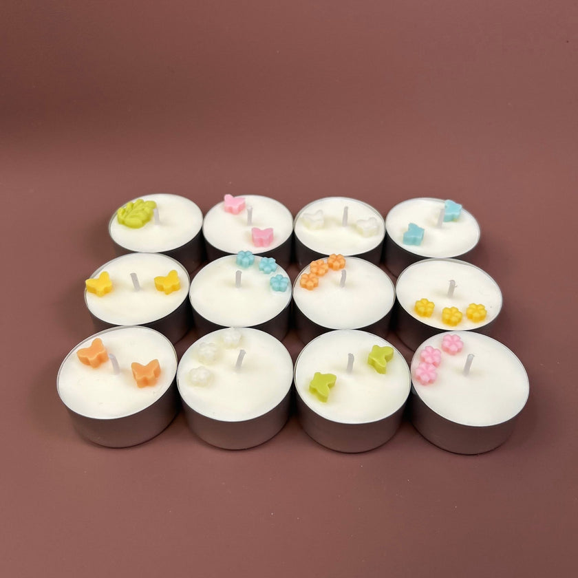 Velas de Té con Detalle de Wax Melt