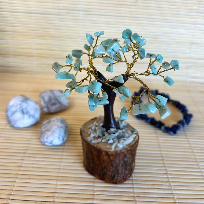 Árbol Minerales Amazonita Armonía