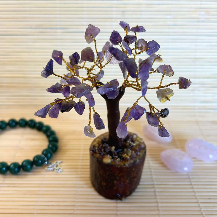 Árbol Minerales Amatista Quietud