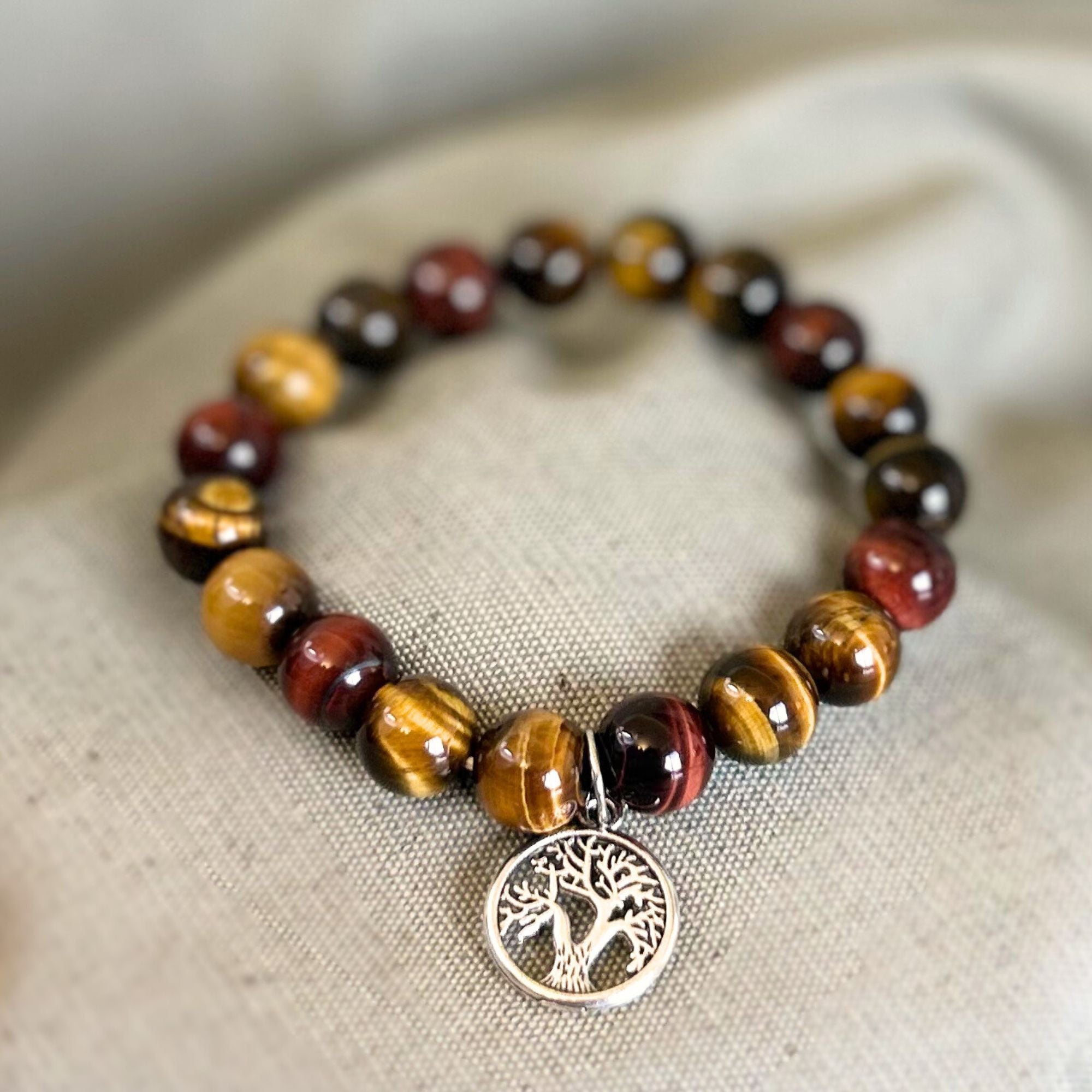 Pulsera Ojo MIx con Charm del Árbol de la Vida
