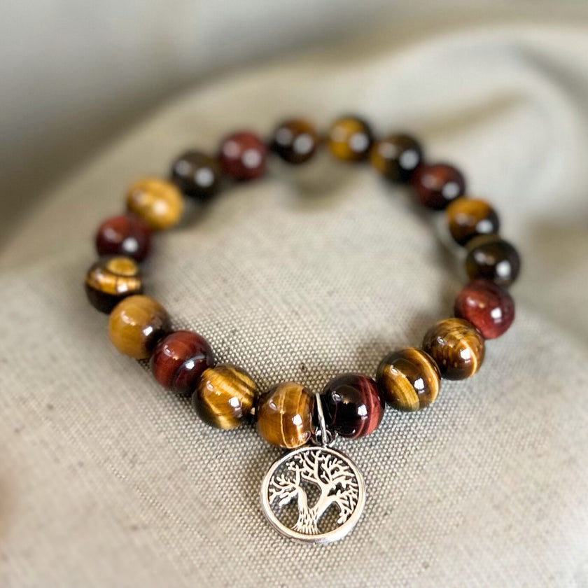 Pulsera Ojo MIx con Charm del Árbol de la Vida