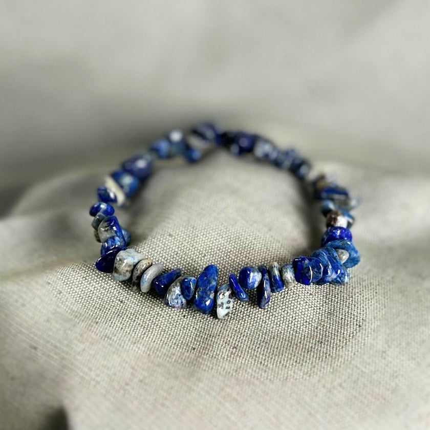 Pulsera de Chips Lapislázuli