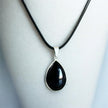 Colgante Gota Pulida  Obsidiana