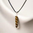 Colgante Barra con Espiral Ojo de Tigre