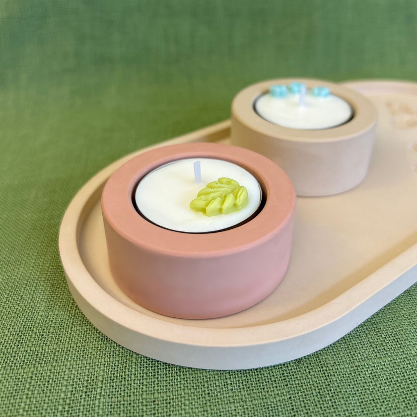 Soporte para vela de Té